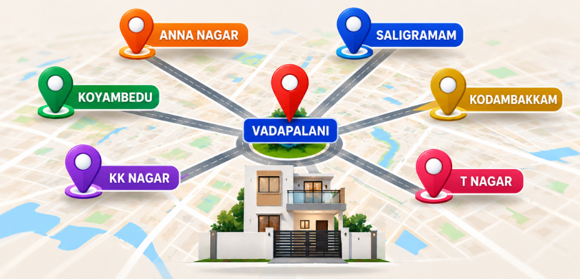Best Areas to Rent a House Near Vadapalani, Chennai